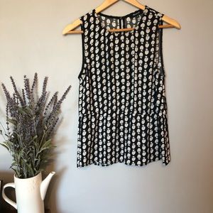 Madewell ruffle tank with flowers